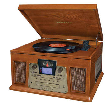 Crosley Radio CR2402C-PA Performer CD Recorder, Paprika