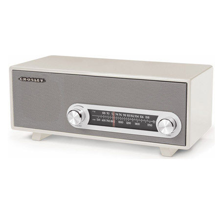 Crosley Radio CR3022A-WH Ranchero Tabletop Radio, White