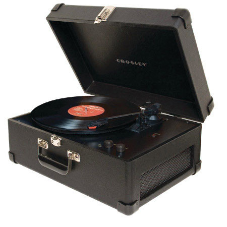 Crosley Radio CR49-BK Traveler Turntable, Black