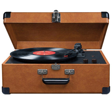 Crosley Radio CR49-TA Traveler Turntable, Tan