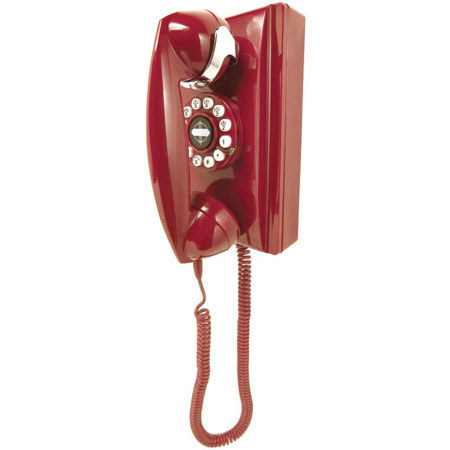 Crosley Radio CR55-RE Wall Phone, Red