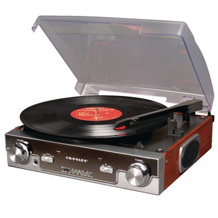 Crosley Radio CR6005A Tech Turntable, Mahogany