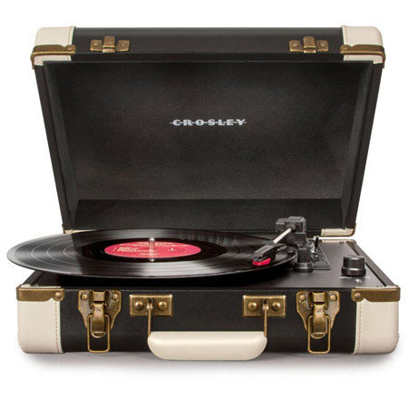Crosley Radio CR6019A Executive USB Turntable, Black