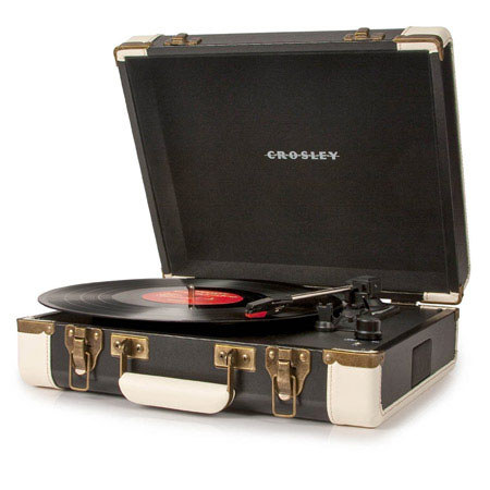 Crosley Radio CR6019A Executive USB Turntable, Black