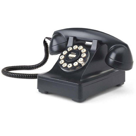 Crosley Radio CR60 Kettle Desk Phone, Black