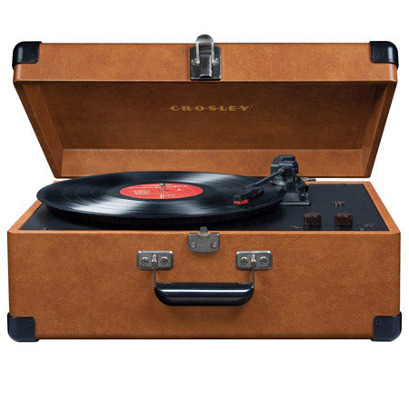 Crosley Radio CR6249A Keepsake Deluxe USB Turntable, Tan