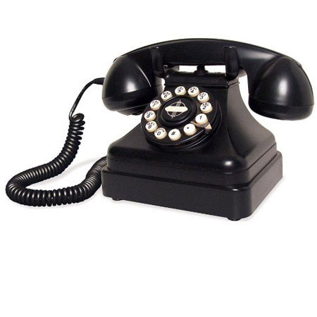 Crosley Radio CR62 Kettle Classic Desk Phone, Black