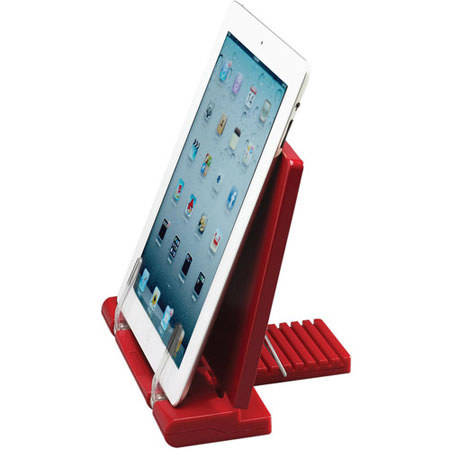 Carl Sleek Tablet Stand, Adjustable, Red
