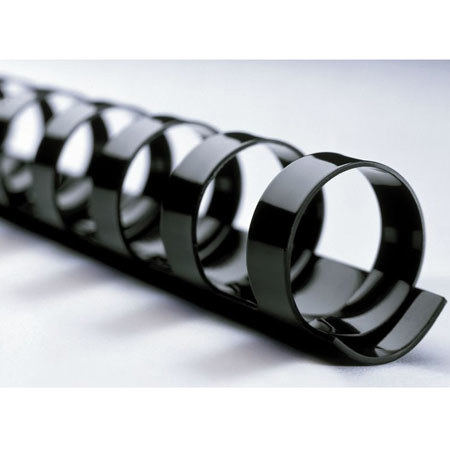 Carl P2B 5/16" Binding Spine, Pack of 10, Black