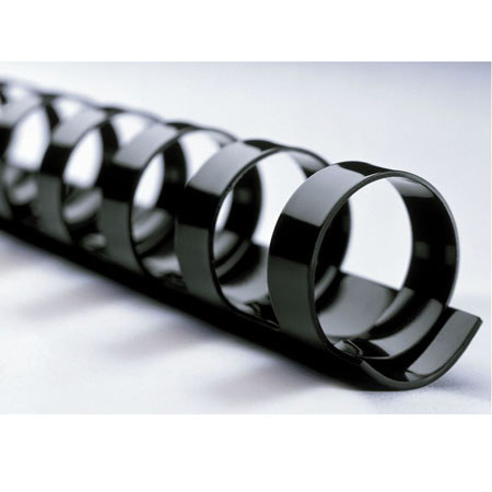 Carl P2B 3/8" Binding Spine, Pack of 10, Black