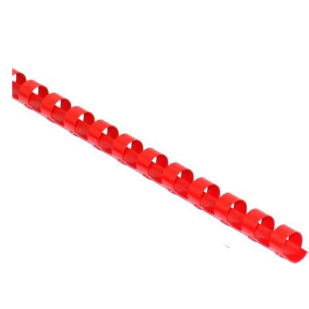 Carl P2B 3/8" Binding Spine, Pack of 10, Red