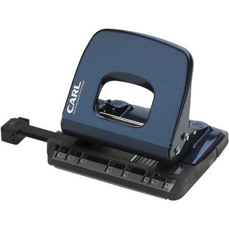 Carl ALISYS 2 Hole Paper Punch, 18 Sheet Capacity, Blue