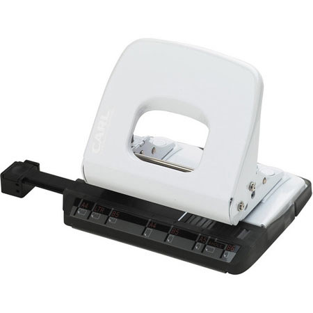 Carl ALISYS 2 Hole Paper Punch, 18 Sheet Capacity, White