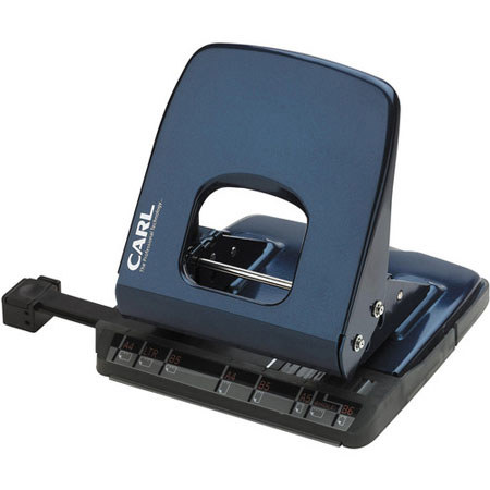 Carl ALISYS 2 Hole Paper Punch, 32 Sheet Capacity, Blue
