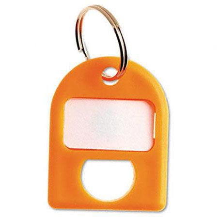 Carl Replacement Security Cabinet Key Tags, 8/Pack, Yellow