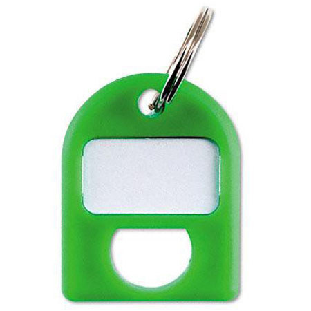 Carl Replacement Security Cabinet Key Tags, 8/Pack, Green