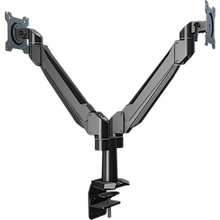 Crimson AV DSA21 Single Link Dual Monitor Desktop Arm with Through-Hole Base