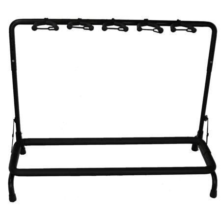 ChromaCast Folding Guitar Rack, Holds 5 Guitars