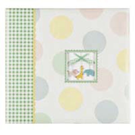 C.R. Gibson Delx Scrapbook w/Animal Parade, Lrg Dots