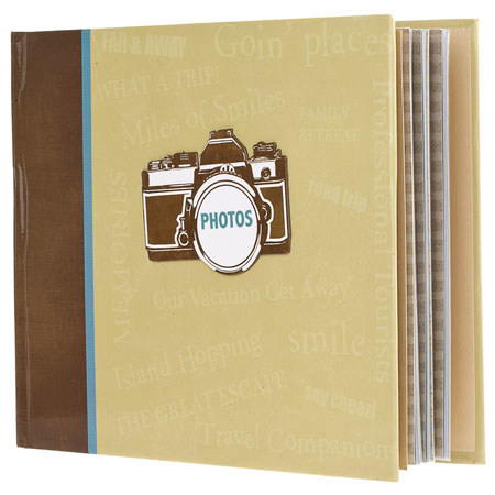C.R. Gibson STP206894 Travel Album for 70 4x6in Photos