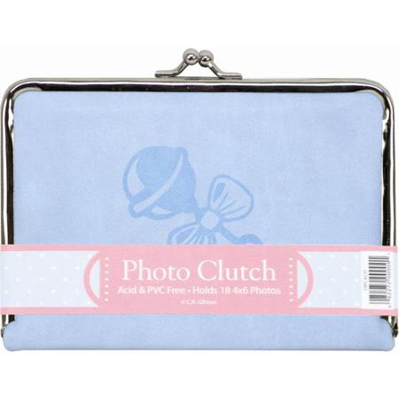 C.R. Gibson STPC6578 Blue Leatherette Clutch, 20 4x6in