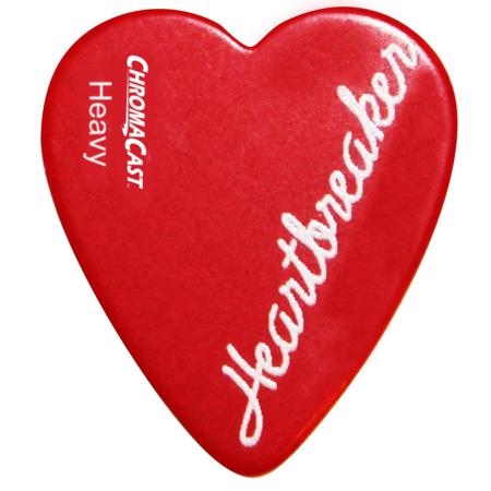 ChromaCast Heart Shaped "Heartbreaker" Pick, Light, Medium and Heavy , 12 Pack