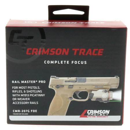 Crimson Trace Rail Master Pro Universal Green Laser with Light, Flat Dark Earth