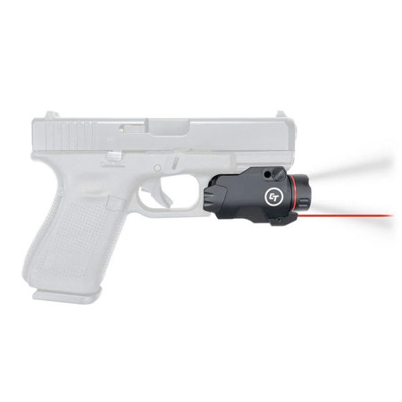 Crimson Trace CMR-207 Rail Master Pro Universal Red Laser Sight with Flashlight