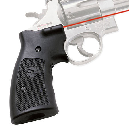 Crimson Trace Polymer Lasergrip Red Laser Set with Front Button Activation for the Smith & Wesson K, L, and N Frame Series Revolvers with Square Butt.