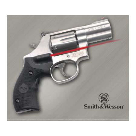 Crimson Trace Compact Rubber Overmold Red Lasergrip Set with Front Activation