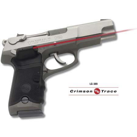 Crimson Trace Rubber Overmold Lasergrip Red Laser Set with Crimson Trace Rubber Overmold Lasergrip Red Laser Set with
