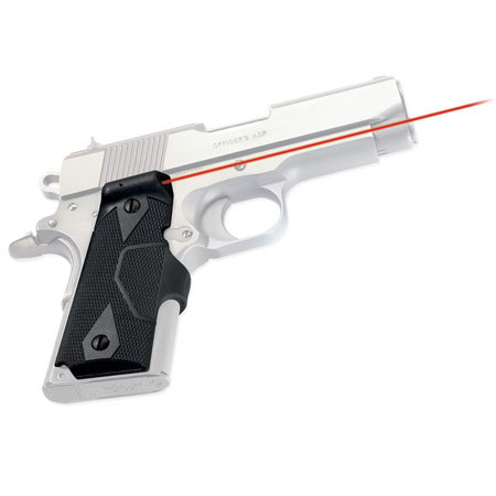Crimson Trace Front Activation Lasergrip Red Laser Sight f/Compact 1911 Pistols