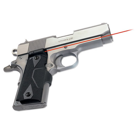 Crimson Trace Front Activation Lasergrip Red Laser Sight f/Compact 1911 Pistols