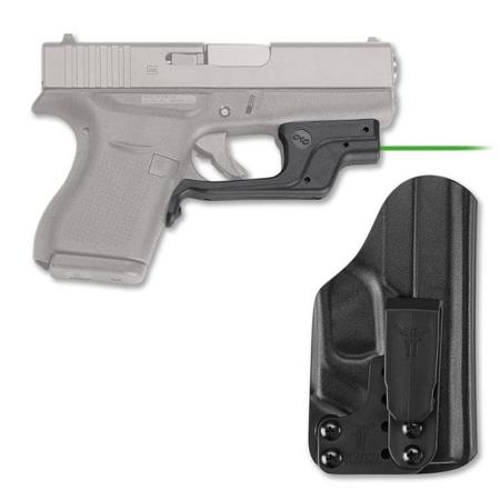 Crimson Trace Laserguard Green Laser Sight & Pocket Holster for Glock 43 Pistol