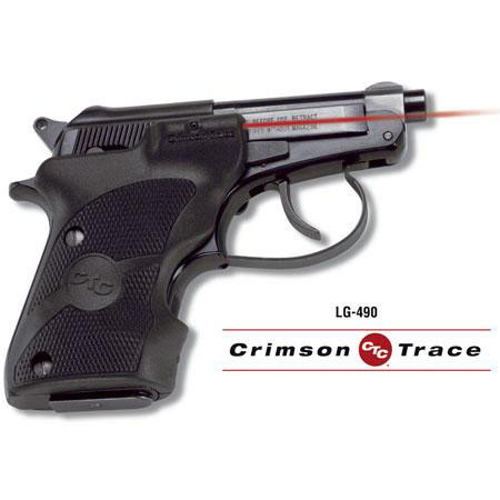 Crimson Trace LaserGrip Red Laser Sight f/Beretta Bobcat & Tomcat Pistols