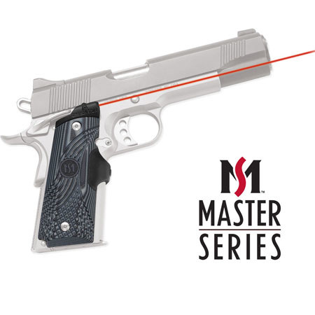 Crimson Trace Master G10 Black/Gray LaserGrip Red Laser for 1911 Full Pistols