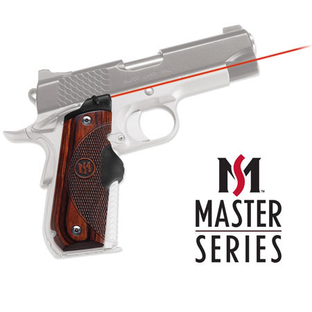 Crimson Trace Master Rosewood LaserGrip Red Laser f/1911 Round Heel Pistols