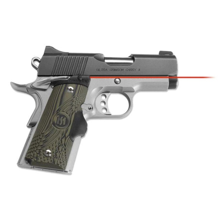 Crimson Trace Master G10 Green/Black LaserGrip Red Laser f/1911 Compact Pistols