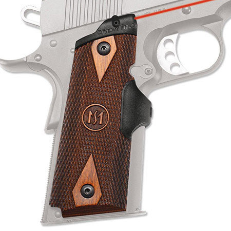 Crimson Trace Master Cocobolo Wood LaserGrip Red Laser for 1911 Full-Size Pistol