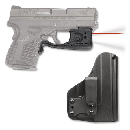 Crimson Trace LaserGuard Pro Red Laser & Light, Holster f/ Springfield XD-S