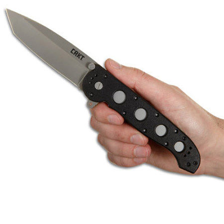 CRKT M16 Z Series Folding Knife, 3.9" Combo Edge Tanto Bead Blast Blade