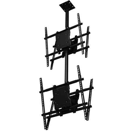 Crimson AV C2K65D Dual Back to Back Screen Ceiling Mounted Monitor System