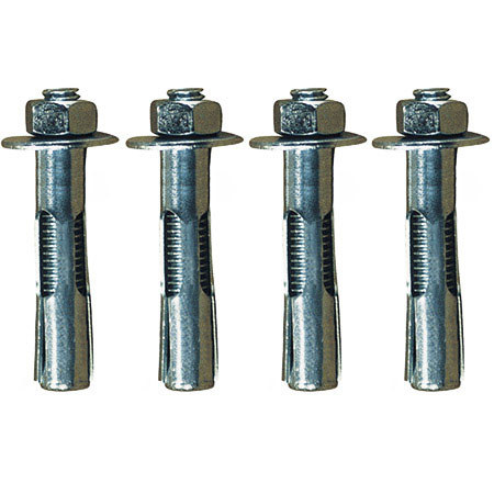 Crimson HE384 3/8" Concrete Expansion Anchors, 4 Pack