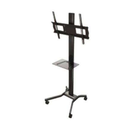 Crimson M631G Mobile Cart with Tempered Glass Shelf, Height & Tilt Adjustment