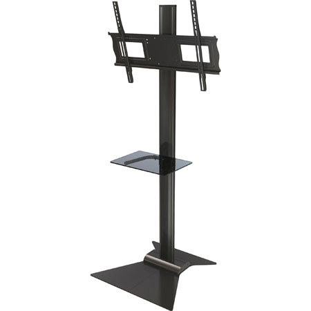 Crimson S631G Floor Stand with Metal Shelf for 37" to 63"+ Screen