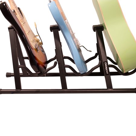ChromaCast Universal Folding Triple Guitar Stand with Secure Lock System