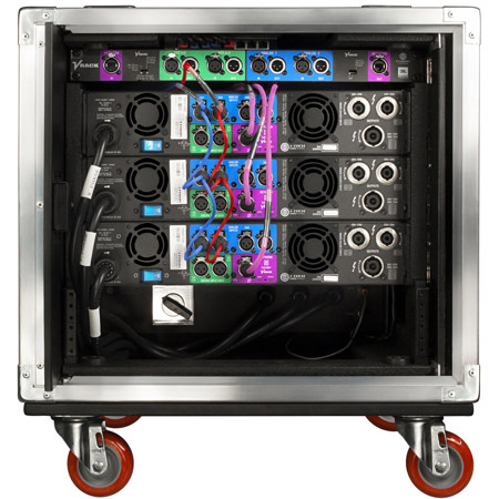 Audio Rack Crown Crown Audio VRack Rack Frame for Three 4x3500HD Amps, Rack Only