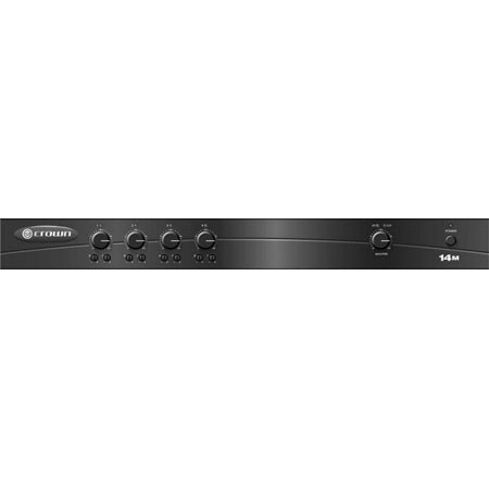 Crown Audio 14M Pre-Amplifier/Mixer 4 Input/1 Output Ch
