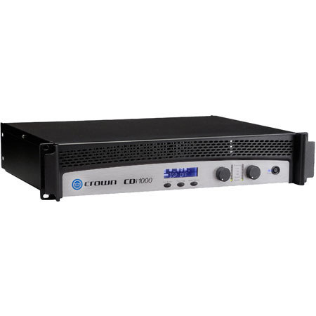 Crown Audio CDi 1000, 500-Watt per Channel, 2-Channel Power Amplifier with On-board DSP, 70 V Output, HiQnet USB Compatible