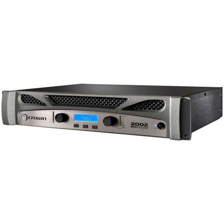 Crown Audio XTi 2002 475W Stereo Power Amplifier, 20Hz to 20kHz Frequency Response, 1.4Vrms Input Sensitivity